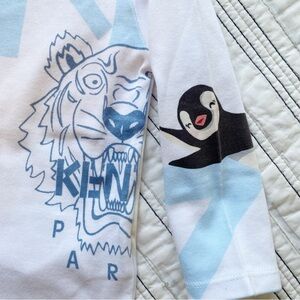 NWT Kenzo Kids Paris Baby Igloo Animals Long Sleeved Tee Shirt size 18 months